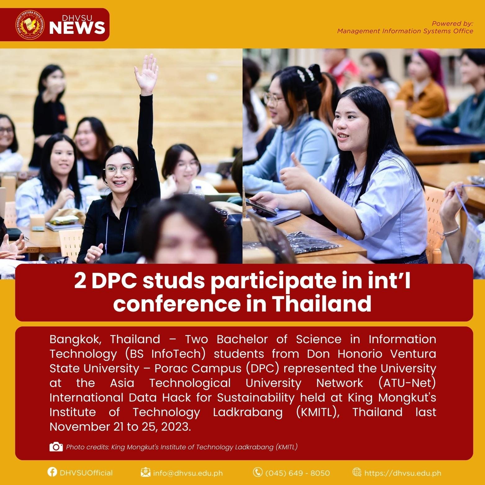 12012023   2 DPC studs participate in at intl conference in Thailand 1