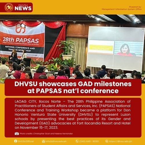 12062023   DHVSU showcases GAD milestones at PAPSAS natl conference 1