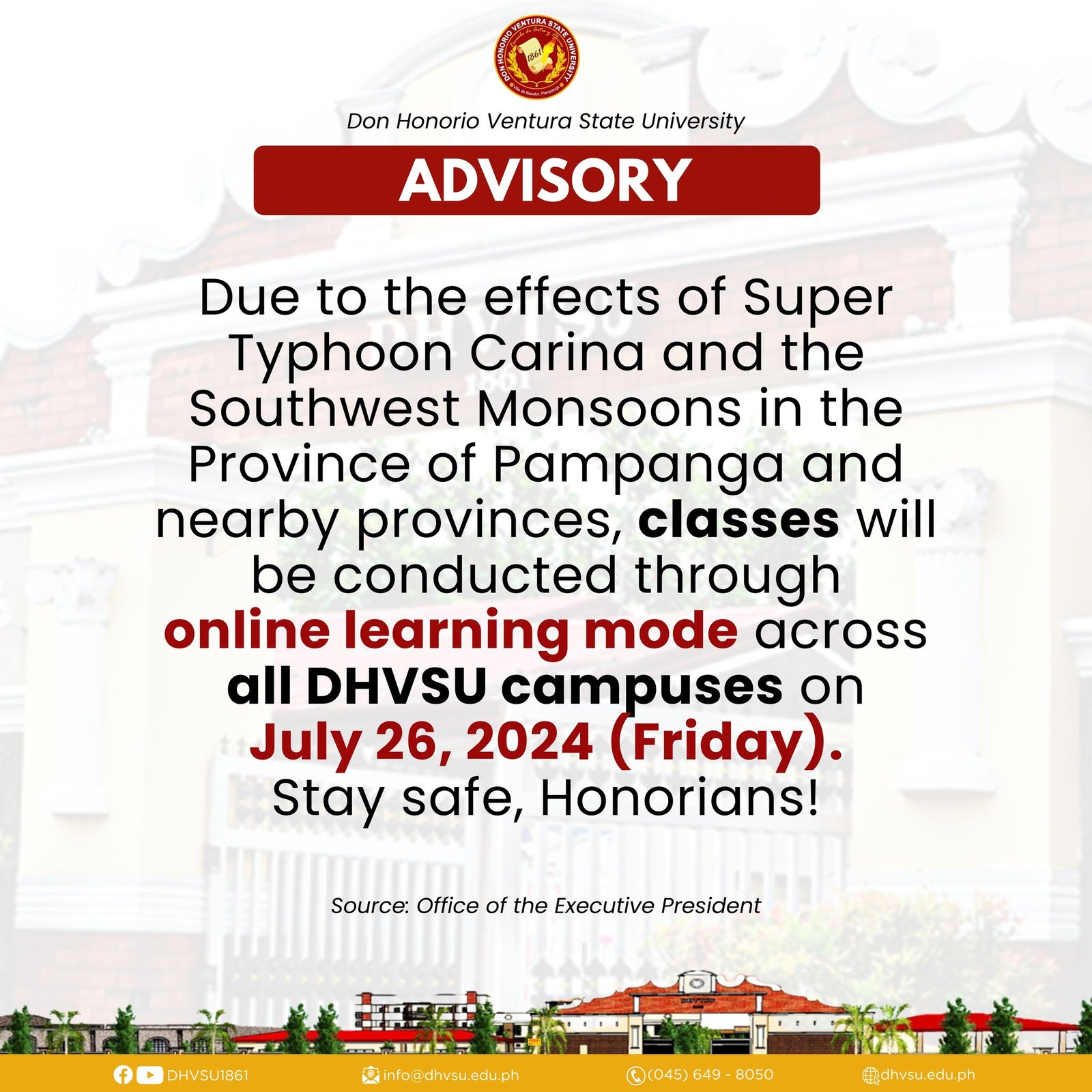 July 25 advisory