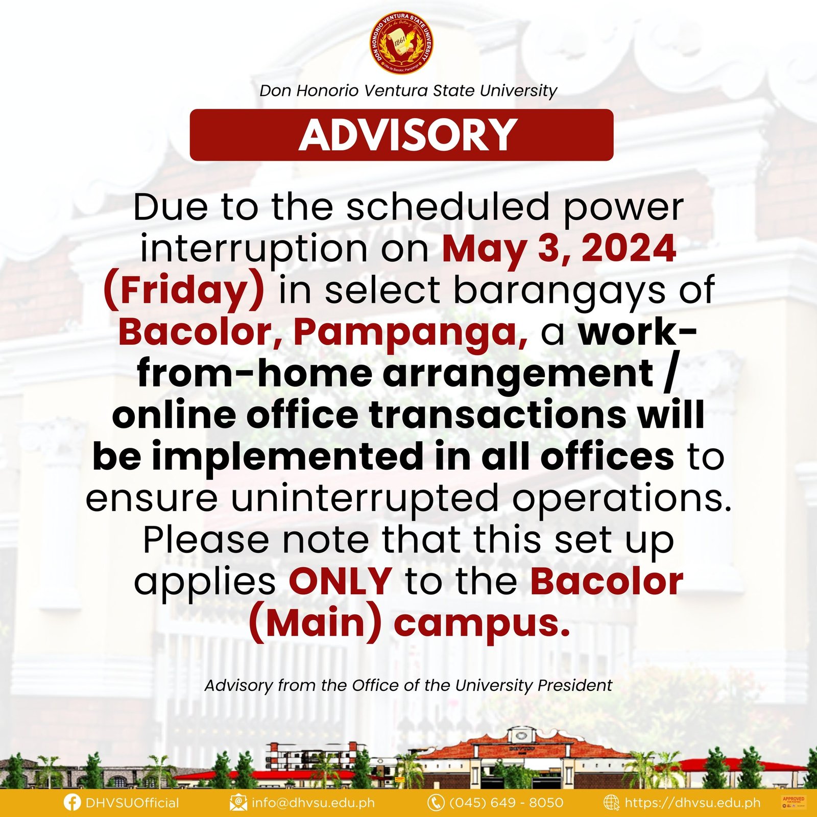 May 2 advisory