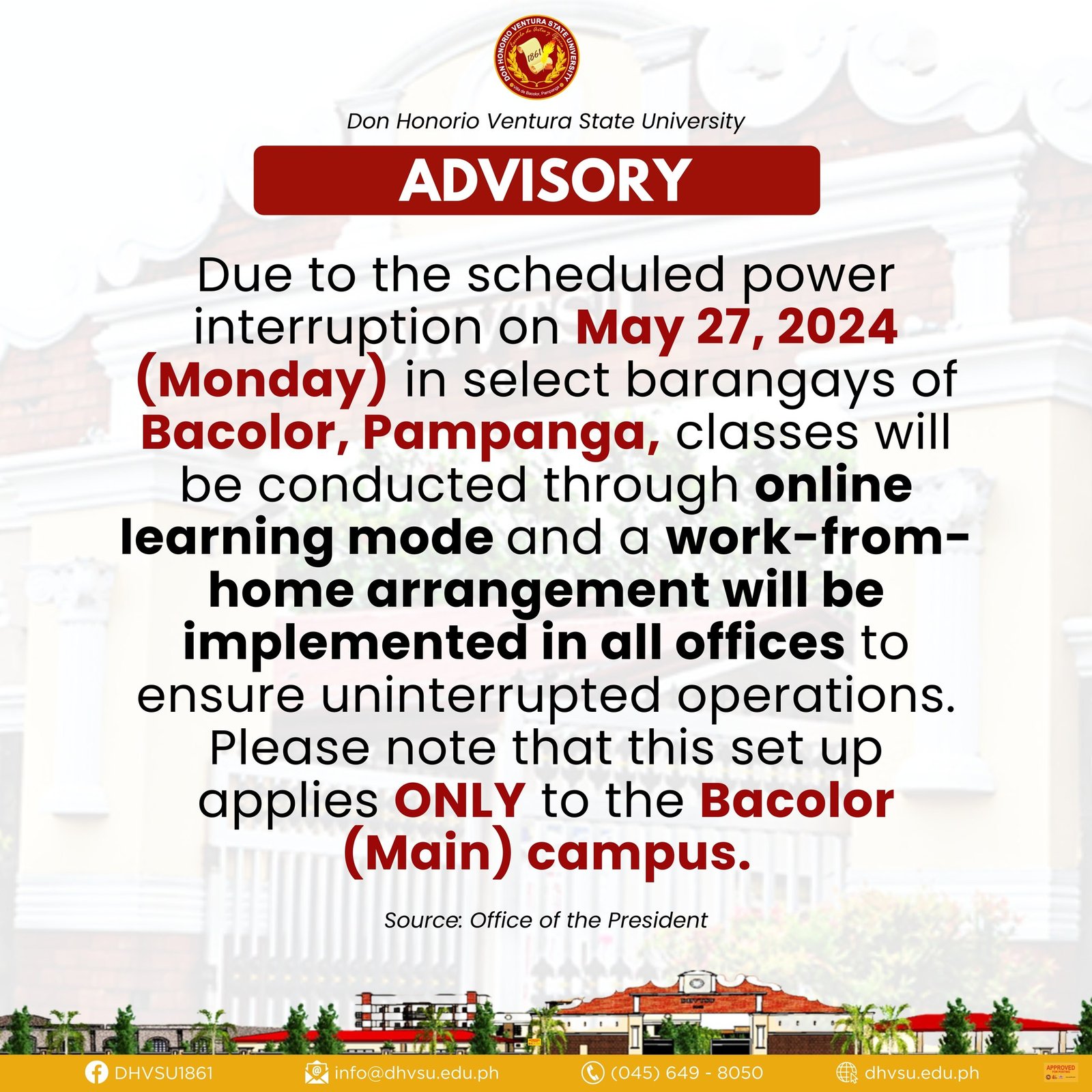 May 24 advisory