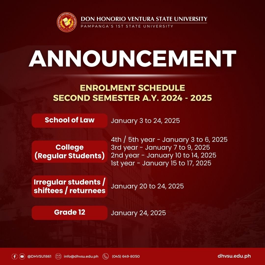 Enrolment sched 2nd sem 24 25 2