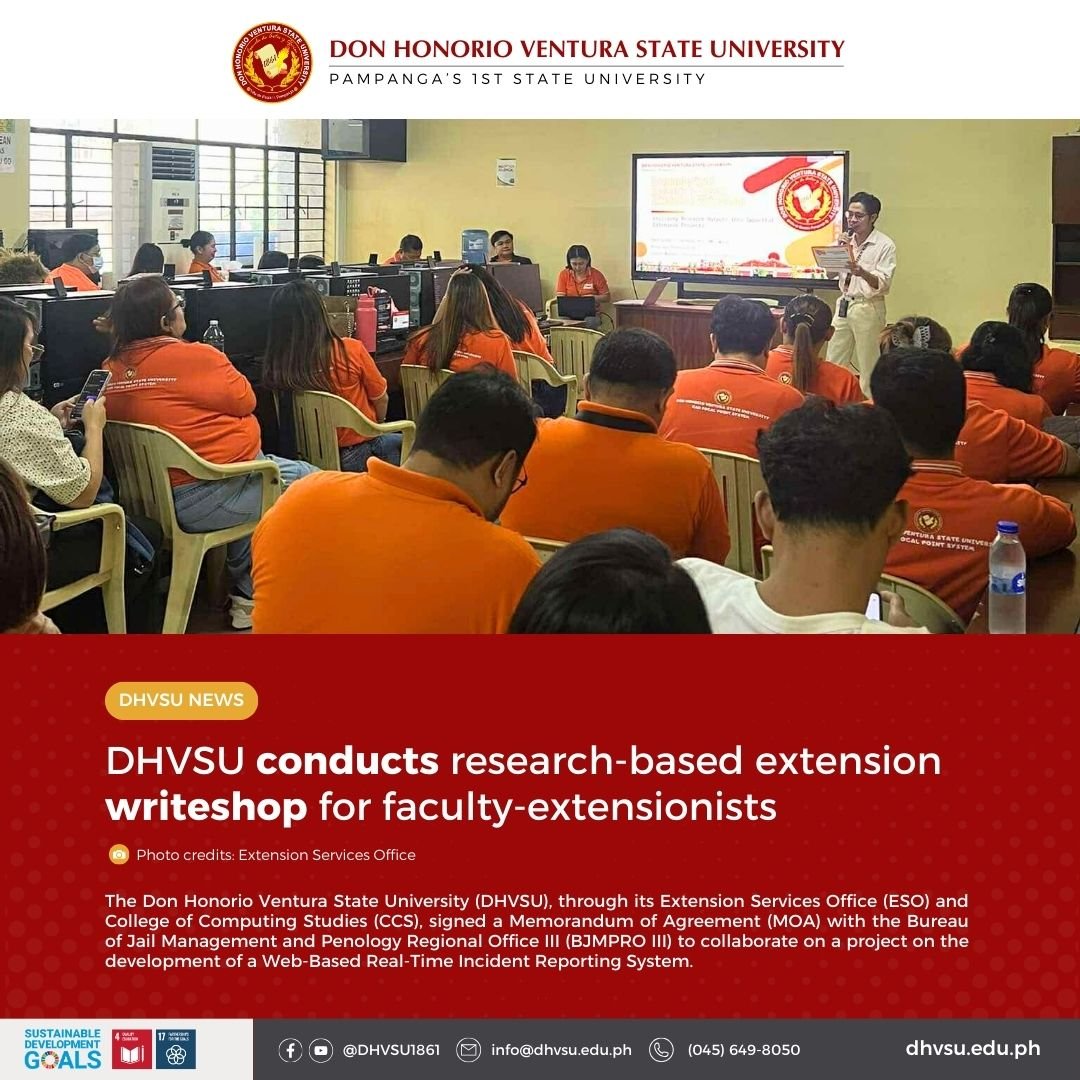 12102024   DHVSU conducts research based extension writeshop for faculty extensionists