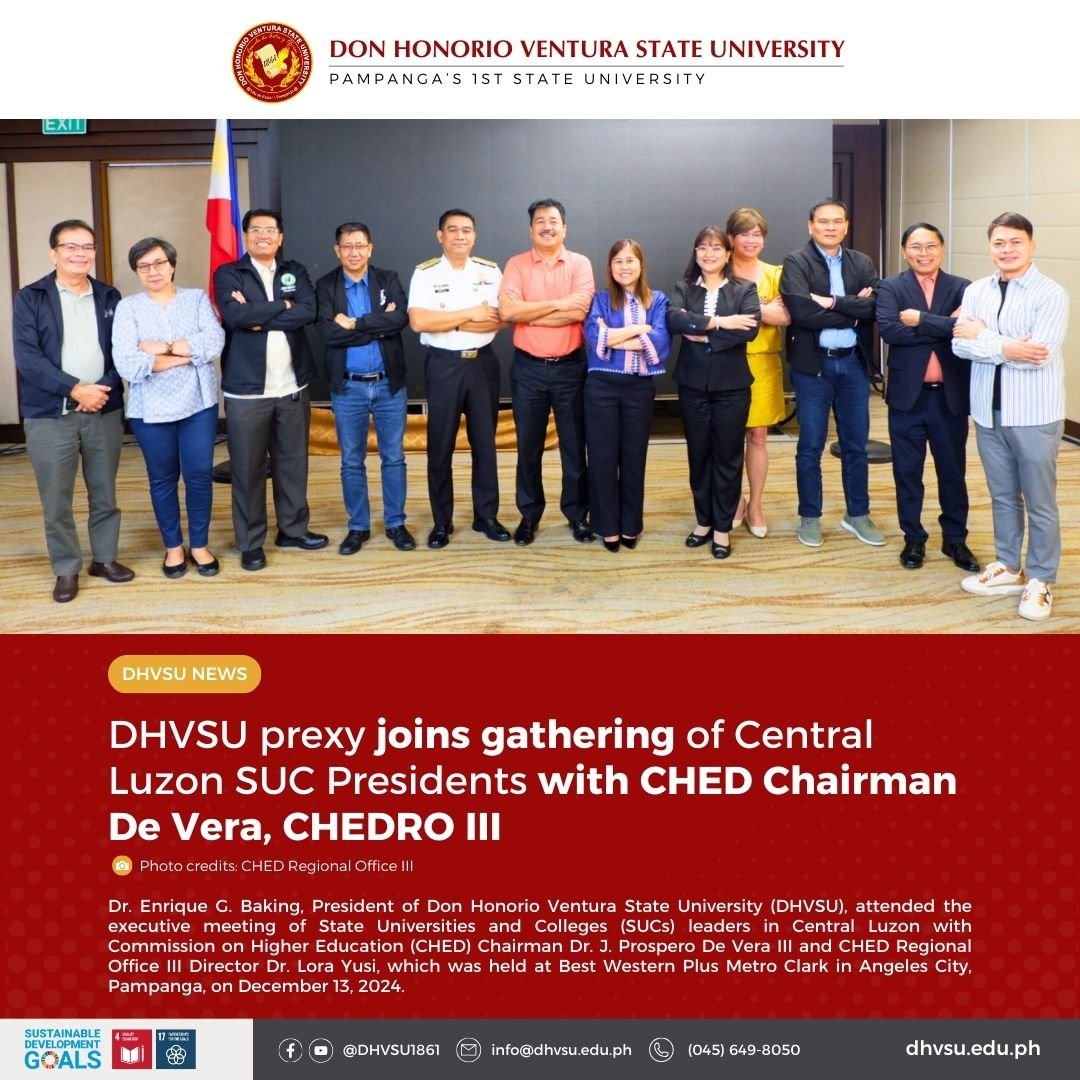 12172024   DHVSU prexy joins executive meeting of Central Luzon SUC Presidents with CHED Chairman De Vera CHEDRO III 5