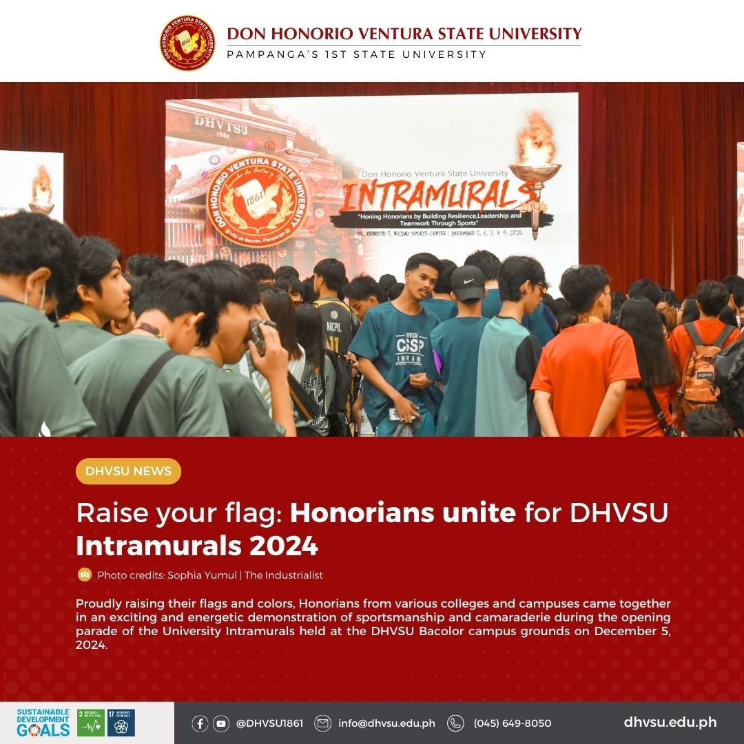 12052024   Honorians unite for DHVSU Intramurals 2024 Banner