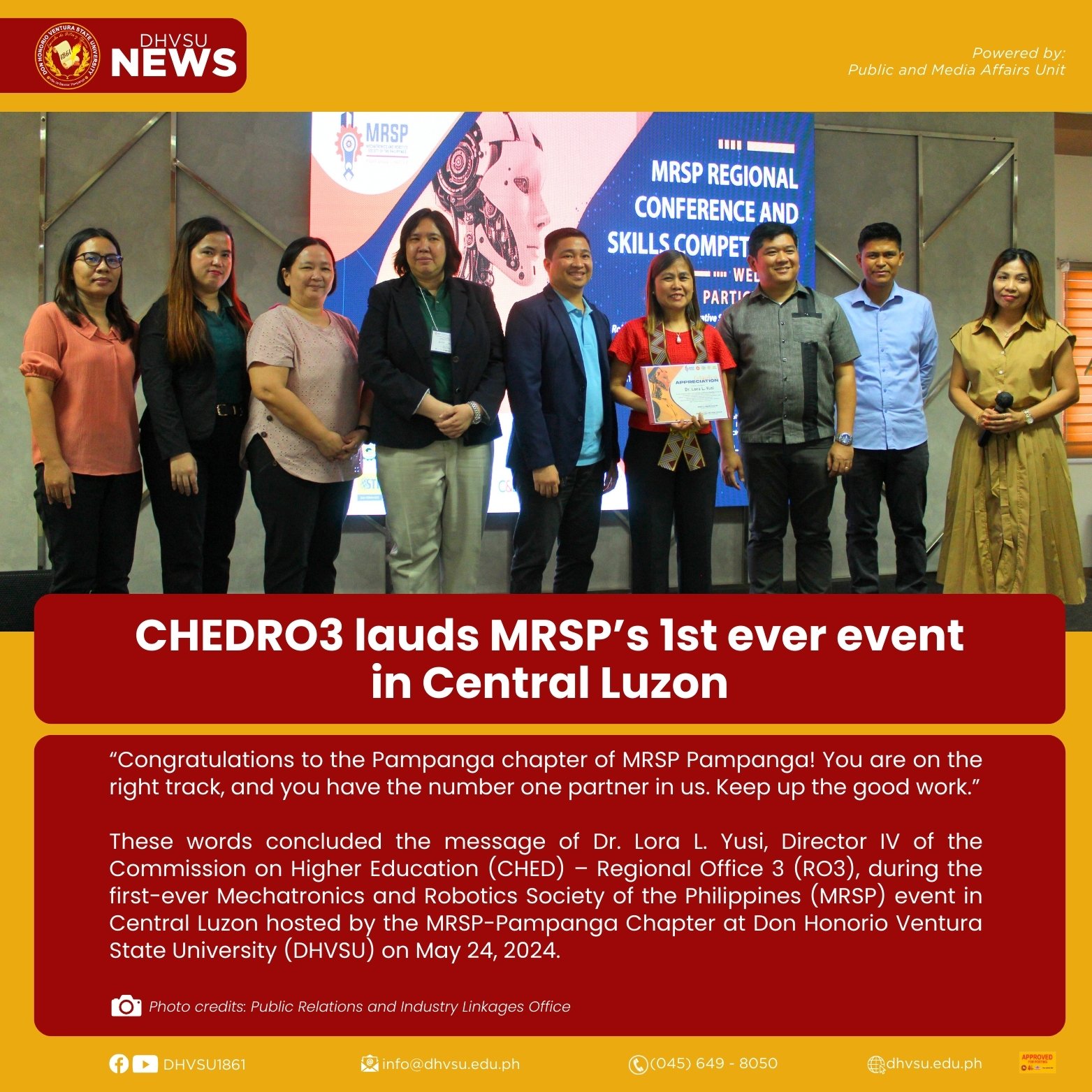 05282024   CHEDRO3 lauds MRSPs 1st ever event in Central Luzon 1