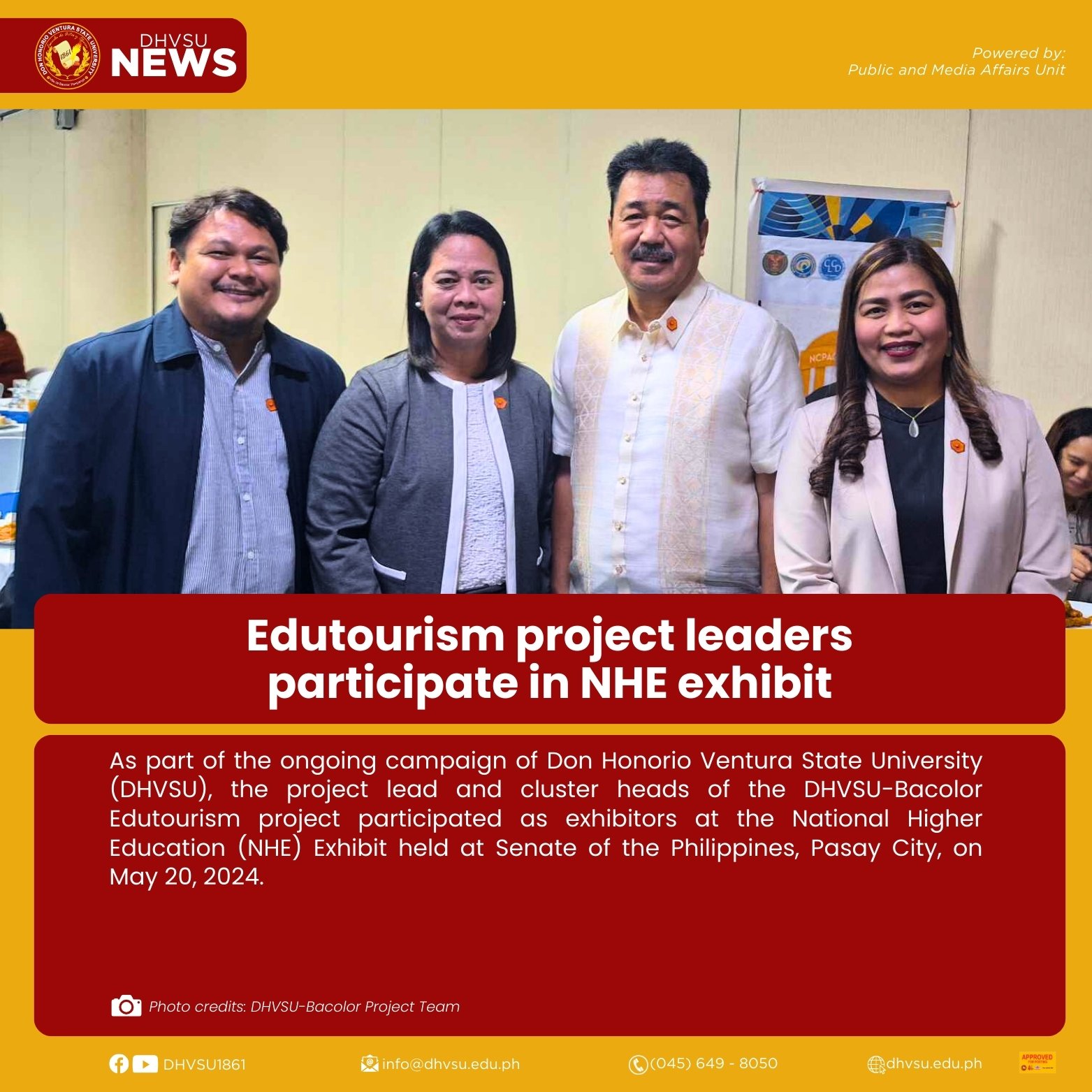 05272024   Edutourism project leaders participate in NHE exhibit 1