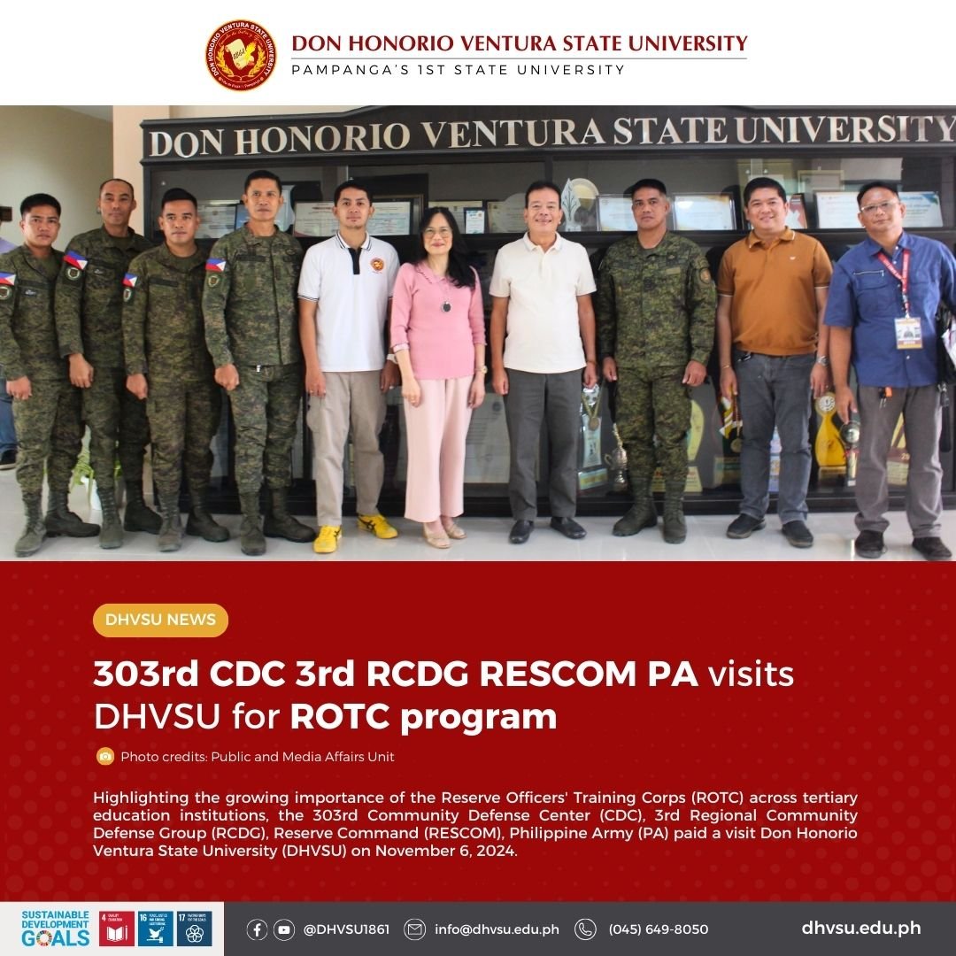 11062024   3rd RCDG RESCOM PA visits DHVSU for ROTC program   Information DHVSU