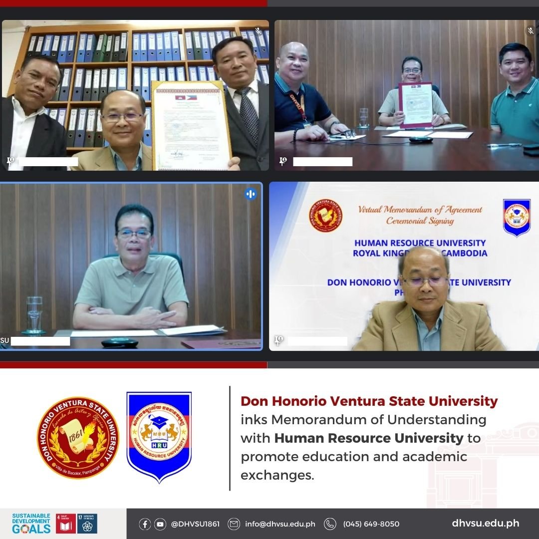 11202024   DHVSU HRU ink relations to promote education academic exchanges   Information DHVSU