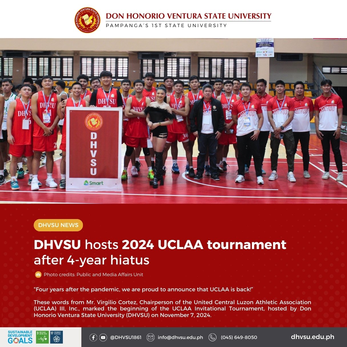 11072024   DHVSU hosts 2024 UCLAA tournament after 4 year hiatus