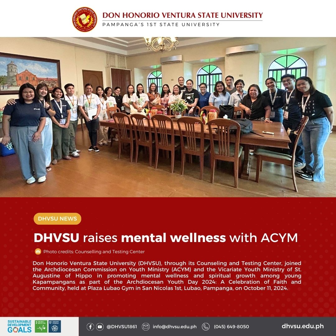 10162024   DHVSU raises mental wellness with ACYM   Information DHVSU