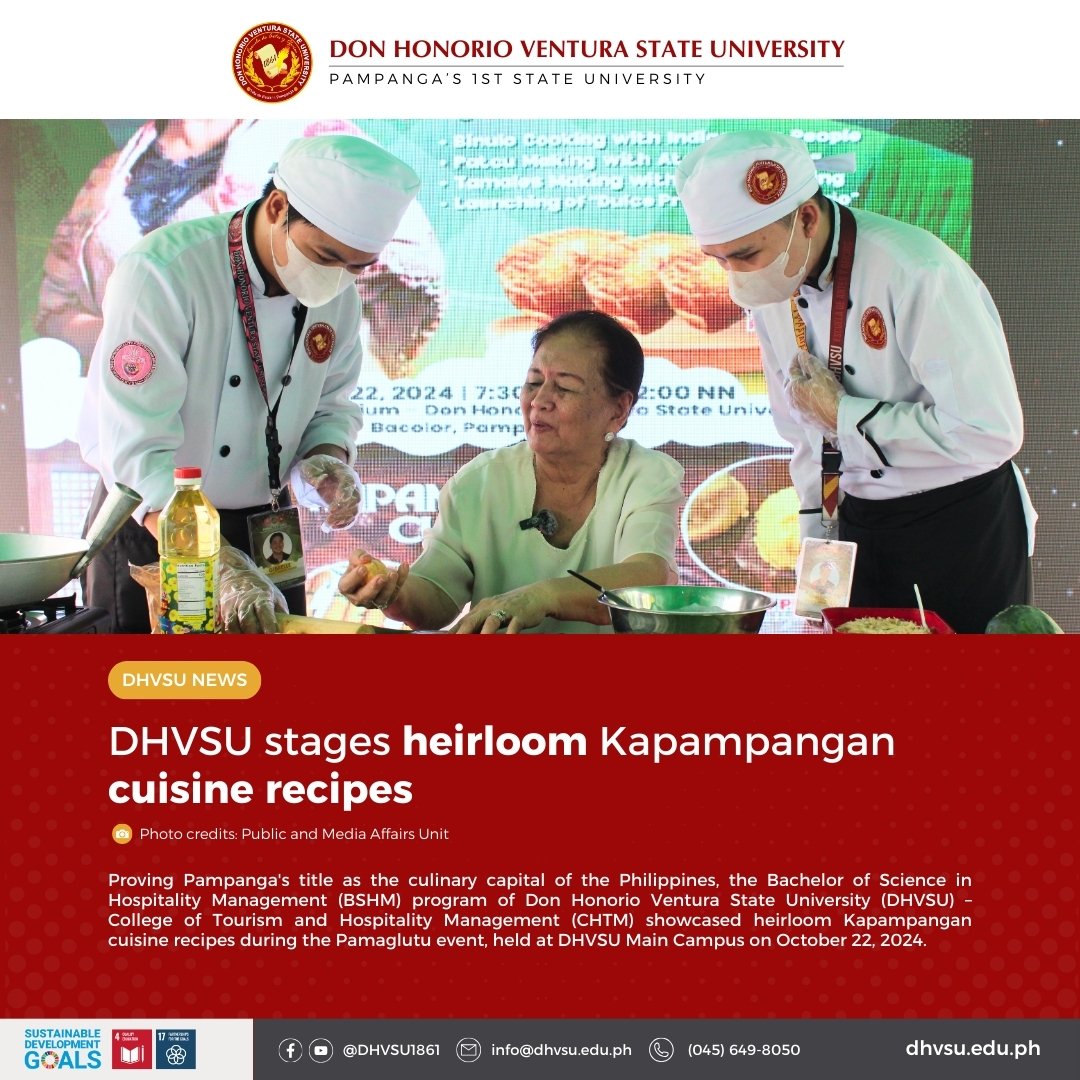 10222024   DHVSU stages heirloom Kapampangan cuisine recipe