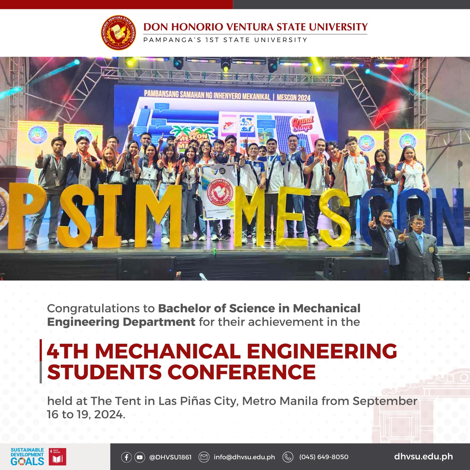 09252024   BSME studs gain 4 awards in a natl conference   Information DHVSU