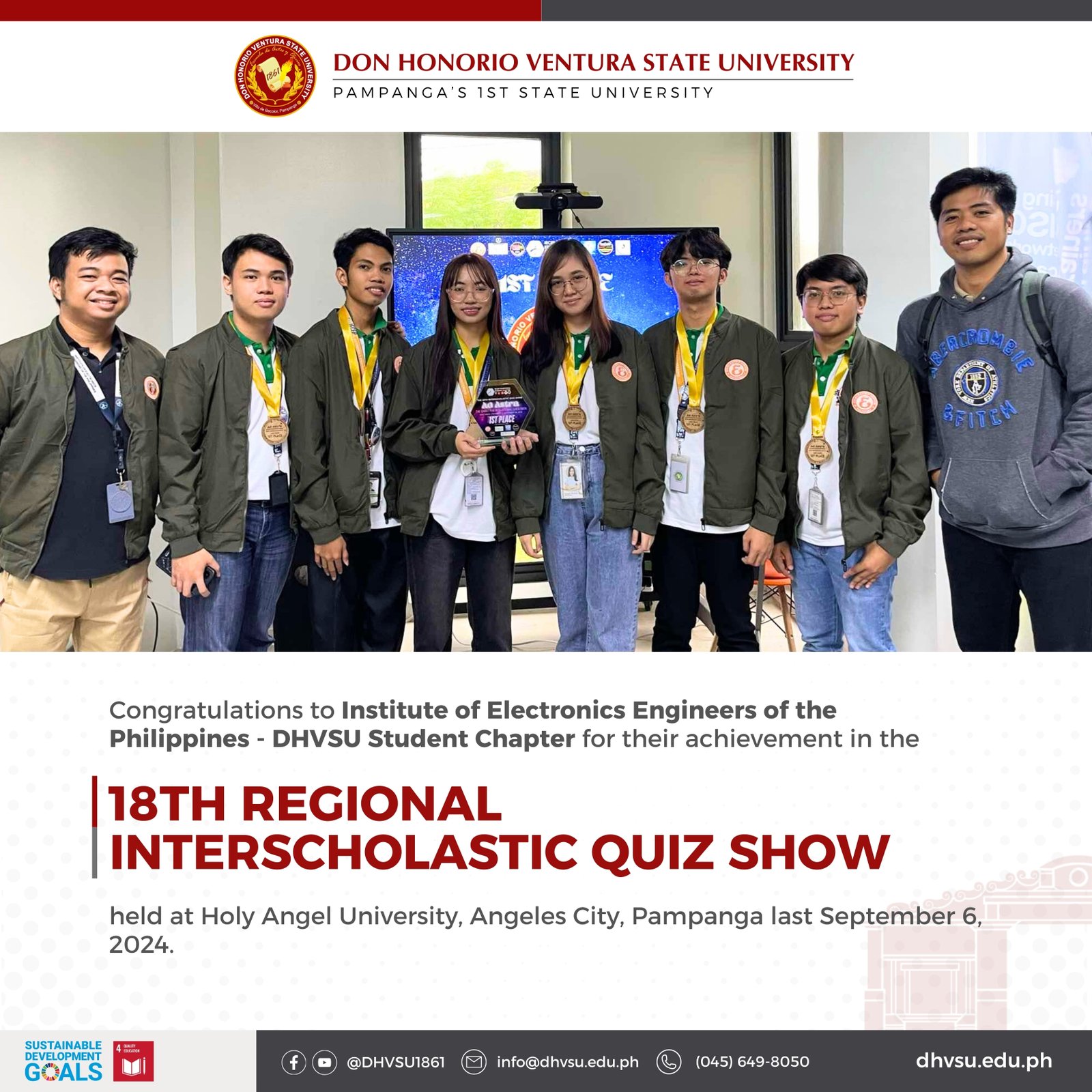 09252024   DHVSUs IECEP hailed as back to back champion in regional quiz show   Information DHVSU