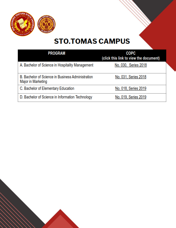 STO TOMAS CAMPUS